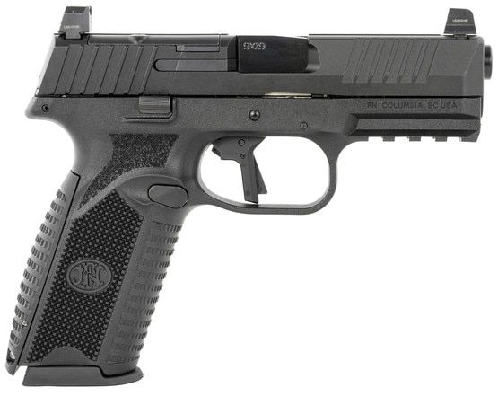 FN 509 LAPD model 9mm pistol, black.